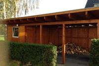 Doppelcarport mit Gerteraum, Holz-Carport in Mnster NRW