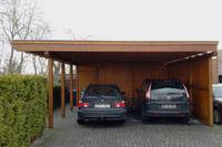 Doppelcarport mit Gerteraum, Holz-Carport in Mnster NRW